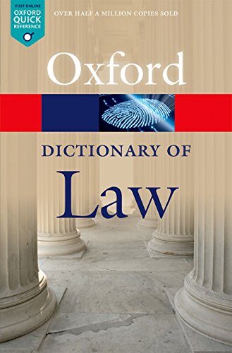 Oxford Dictionary Of Law