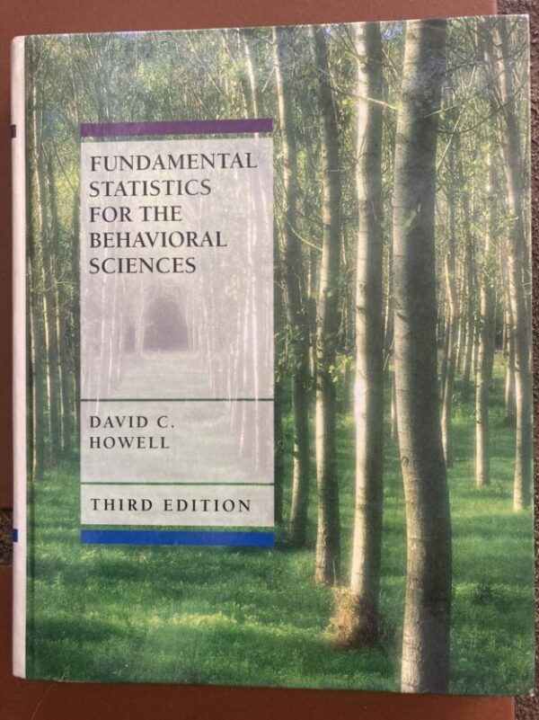 Fundamental Statistics For The Behavioral Sciences – David C Howell secondhand book