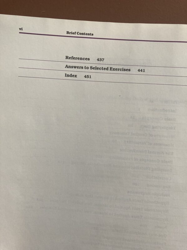 Fundamental Statistics For The Behavioral Sciences – David C Howell secondhand book