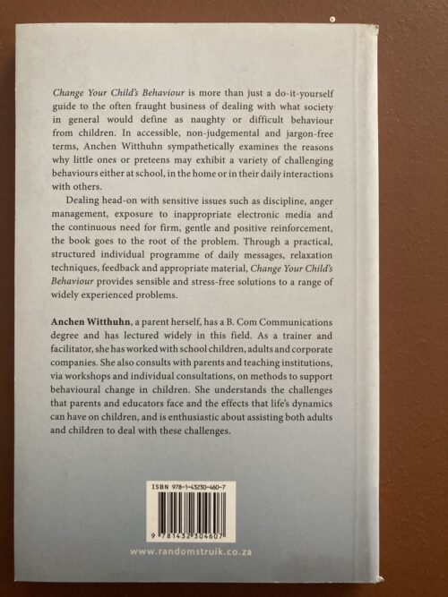 Change Your Child’s Behaviour – Anchen Witthuhn secondhand book
