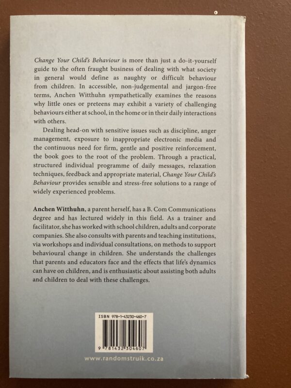 Change Your Child’s Behaviour – Anchen Witthuhn secondhand book