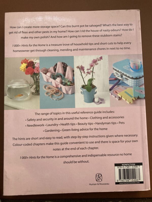 1000+ Hints For The Home – Solet Scheeres secondhand book