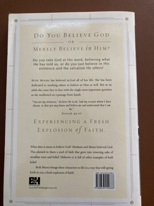 Believing God – Beth Moore secondhand book