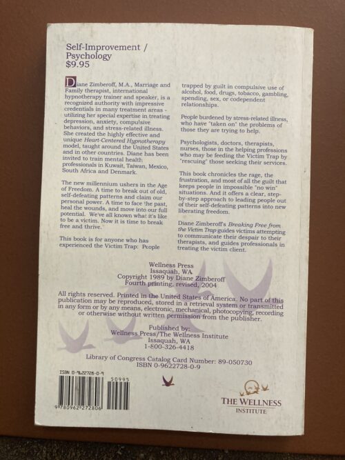 Breaking Free From The Victim Trap – Diane Zimberoff secondhand book