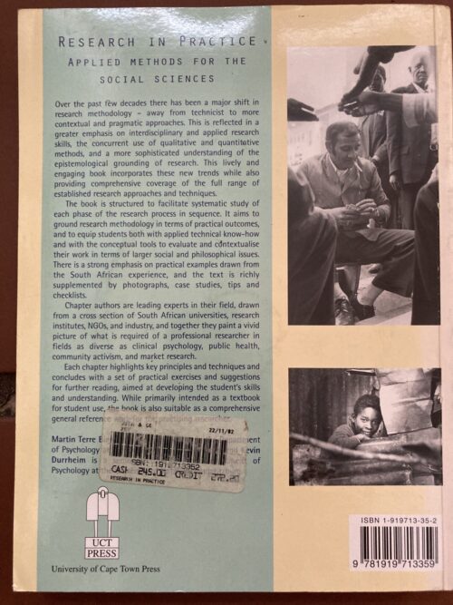 Research In Practice – Martin Terre Blanche Et Al. secondhand book