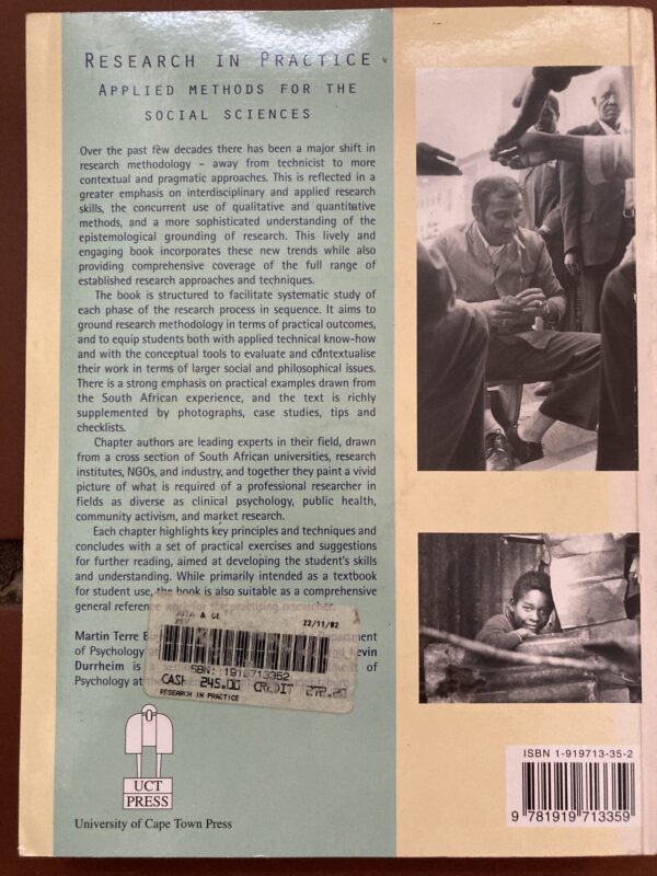 Research In Practice – Martin Terre Blanche Et Al. secondhand book