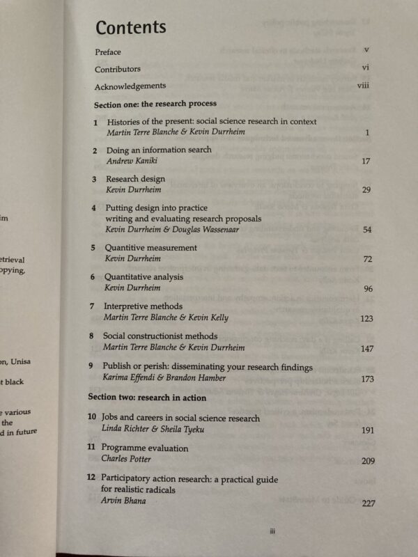 Research In Practice – Martin Terre Blanche Et Al. secondhand book