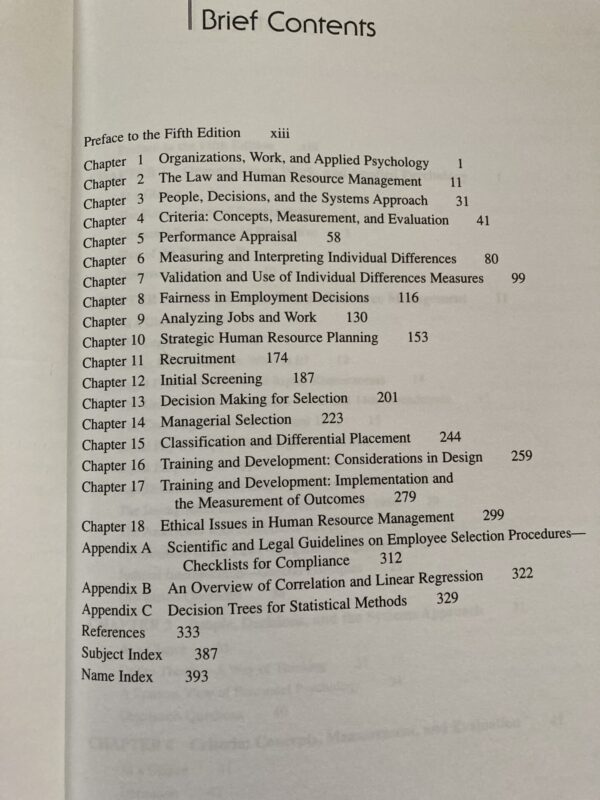 Applied Psychology In Human Resource Management – Cascio secondhand book