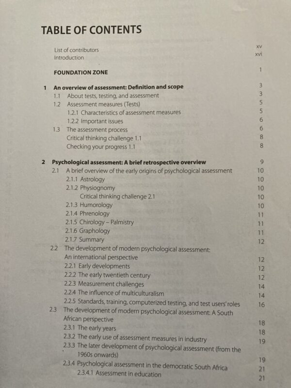 Introduction To Psychological Assessment – Foxcroft, Roodt secondhand book