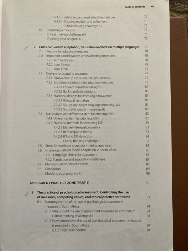 Introduction To Psychological Assessment – Foxcroft, Roodt secondhand book