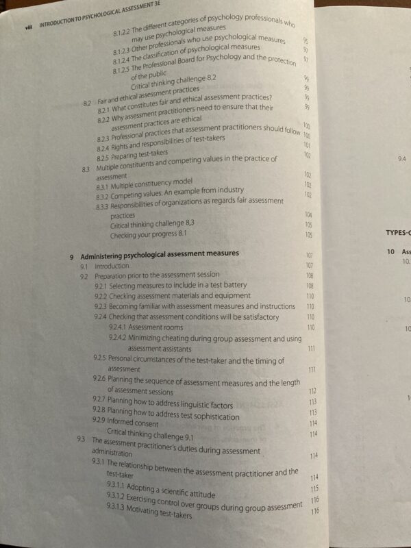 Introduction To Psychological Assessment – Foxcroft, Roodt secondhand book
