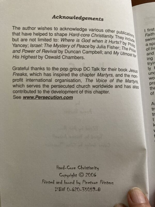 Hard-Core Christianity – Angus Buchan secondhand book