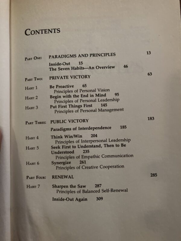 The Seven Habits Of Highly Effective People – Stephen Covey secondhand book