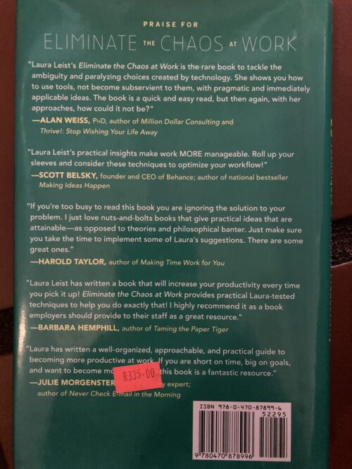 Eliminate The Chaos At Work – Laura Leist secondhand book