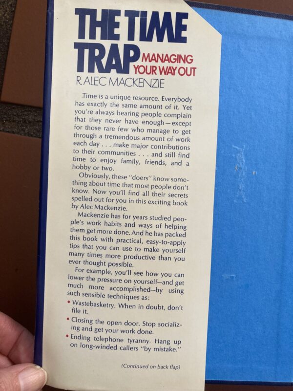 The Time Trap – R Alec Mackenzie secondhand book