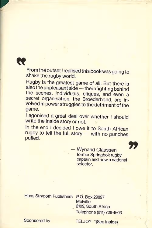 Wynand Claassen: More Than Just Rugby – Dan Retief, Wynand Claassen secondhand book