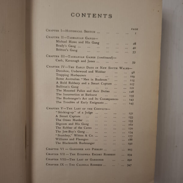 History Of Australian Bushranging (Volume 1 & 2) – Charles White secondhand book