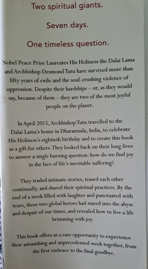 The Book Of Joy – Dalai Lama, Desmond Tutu & Douglas Abrams secondhand book
