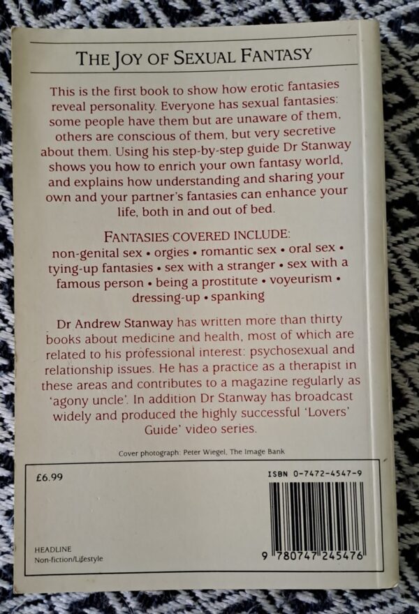 The Joy Of Sexual Fantasy – Dr Andrew Stanway secondhand book