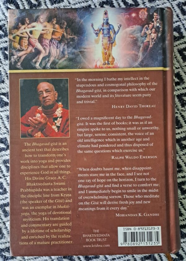 Bhagavad Gita As It Is – A.C. Bhaktivedanta Swami Prabhupada secondhand book