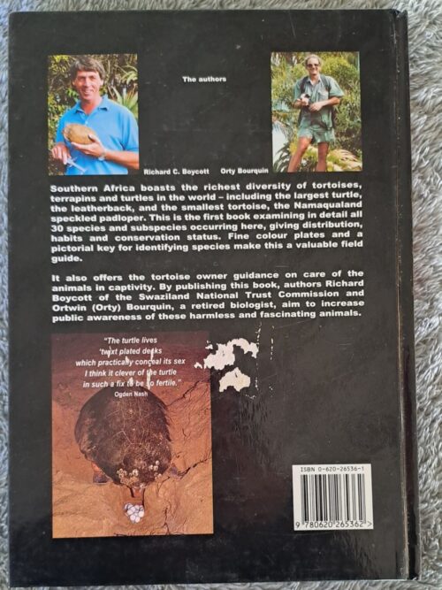 The Southern African Tortoise Book – Richard C. Boycott, Ortwin Bourquin secondhand book
