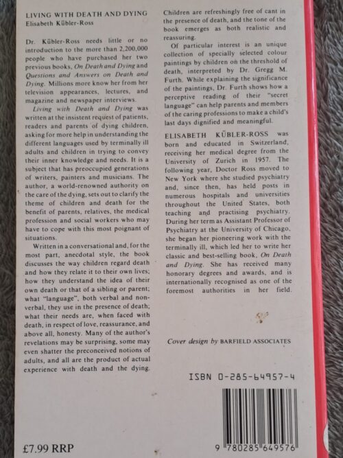 Living With Death And Dying – Elisabeth KĂ»bler-Ross secondhand book
