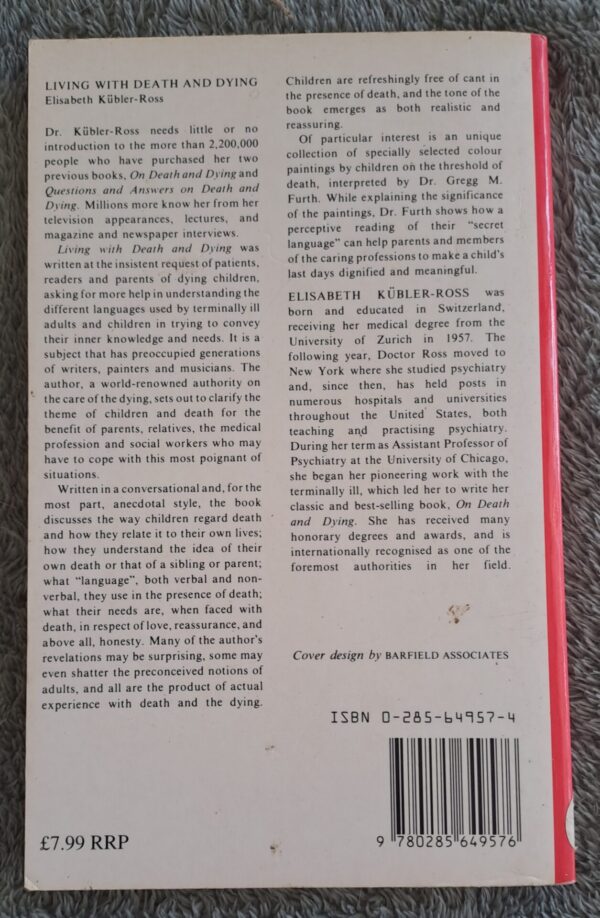 Living With Death And Dying – Elisabeth Kûbler-Ross secondhand book