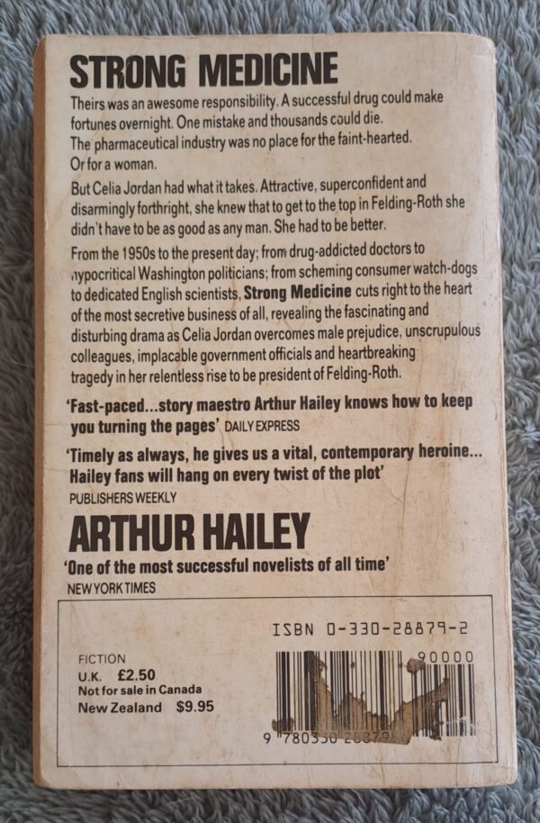 Strong Medicine – Arthur Hailey secondhand book
