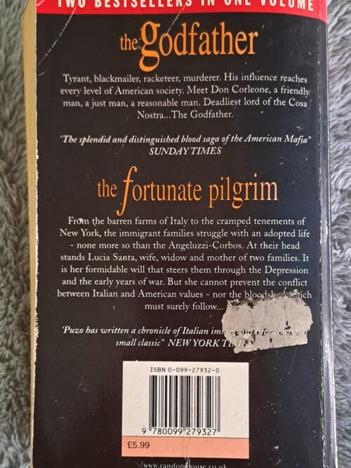 The Godfather & The Fortunate Pulgrim – Mario Puzo secondhand book