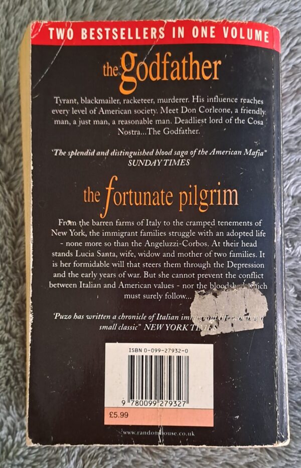 The Godfather & The Fortunate Pulgrim – Mario Puzo secondhand book
