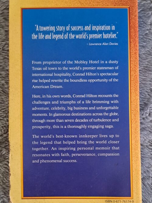 Be My Guest – Conrad Hilton secondhand book