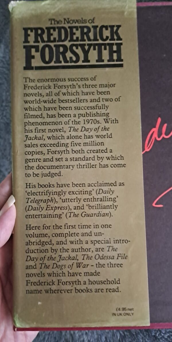 The Day Of The Jackal | The Odessa File | The Dogs Of War – Frederick Forsyth secondhand book