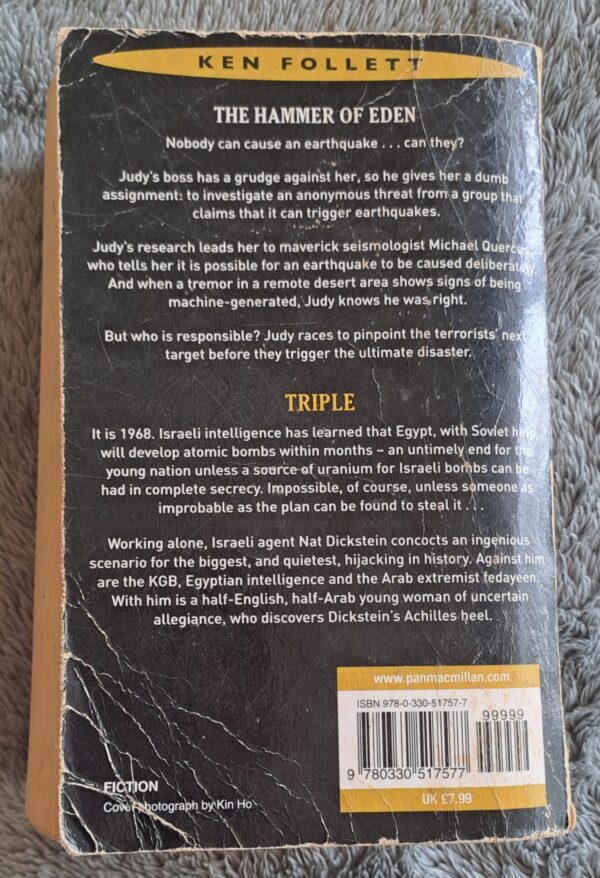 20251014_151034 The Hammer Of Eden | Triple – Ken Follett secondhand book