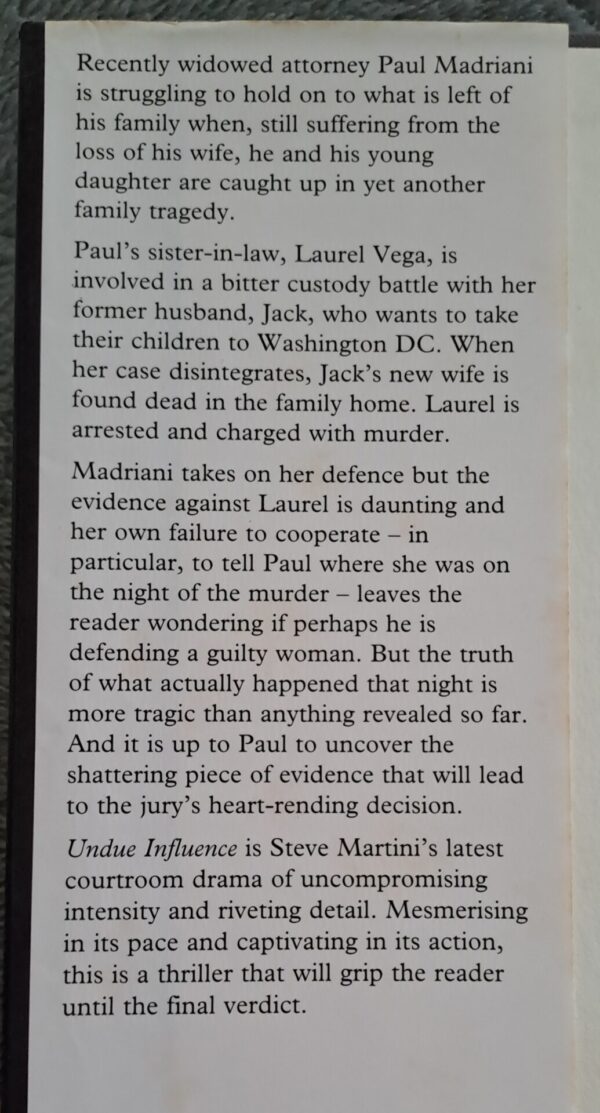 Undue Influence – Steve Martini secondhand book