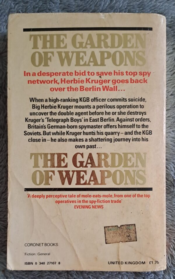 The Garden Of Weapons – John Gardner secondhand book