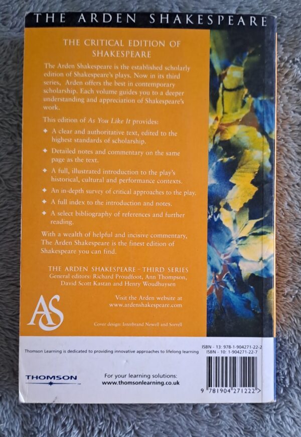 20251015_134217 The Arden Shakespeare: As You Like It – Juliet Dusinberre secondhand book