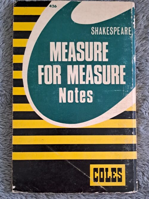 Shakespeare Measure For Measure Notes – Coles secondhand book