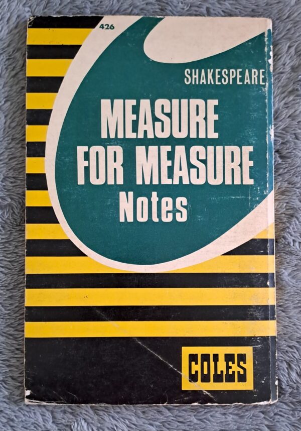 Shakespeare Measure For Measure Notes – Coles secondhand book