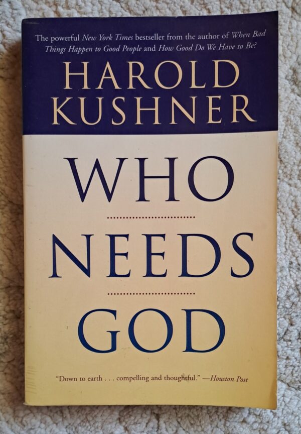 Who Needs God – Harold Kushner secondhand book