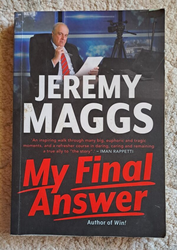 My Final Answer – Jeremy Maggs secondhand book