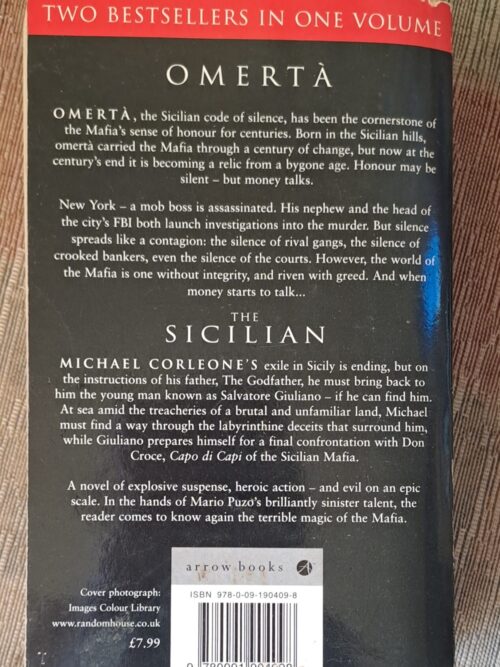 Omerta & The Sicilian – Mario Puzo secondhand book