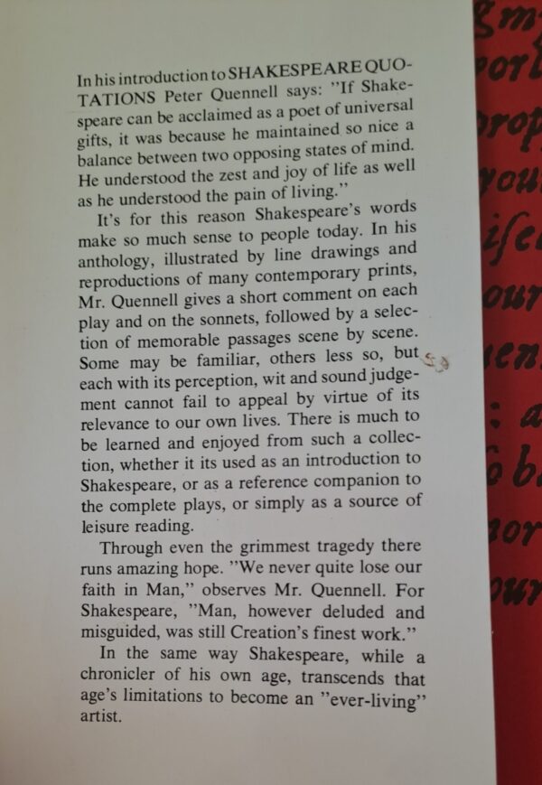 20251022_160531 Quotations From Shakespeare – Gertrud Simonsson & Peter Quennell secondhand book