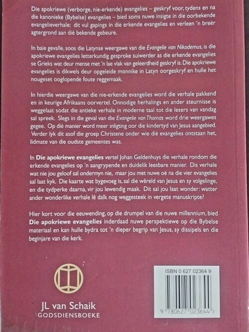 Die Apokriewe Evangelies – J. Geldenhuys secondhand book