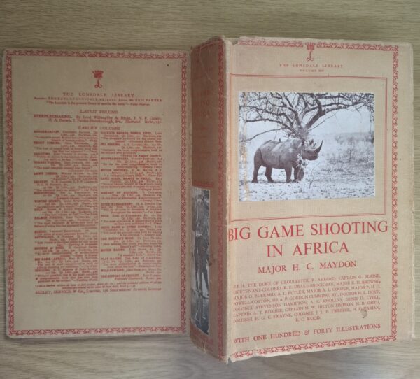 Big Game Shooting In Africa – Major H. C. Maydon secondhand book