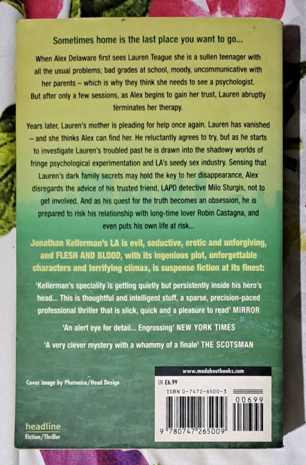 Flesh And Blood – Jonathan Kellerman secondhand book