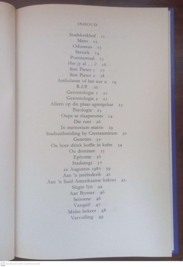 Anamnese — S.J. Pretorius secondhand book