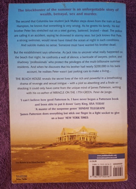 The Beach House – James Patterson, Peter De Jonge secondhand book