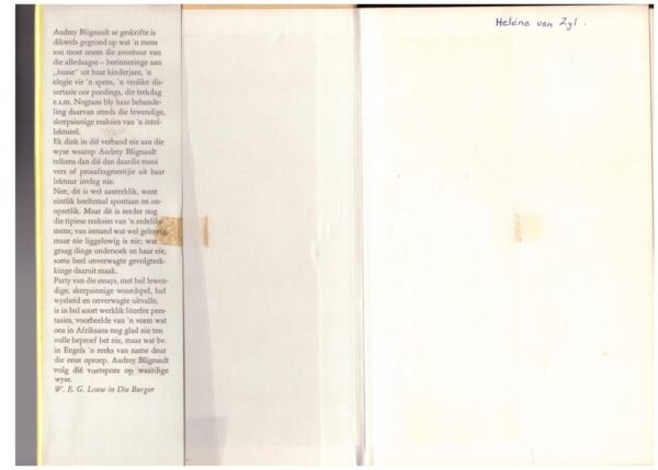 Die Blye Dae — Audrey Blignault secondhand book