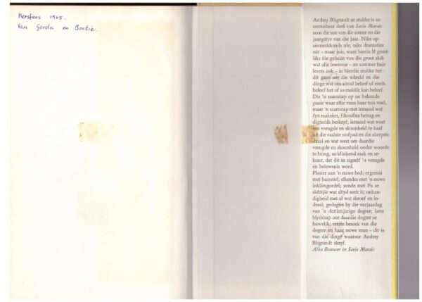 Die Blye Dae — Audrey Blignault secondhand book