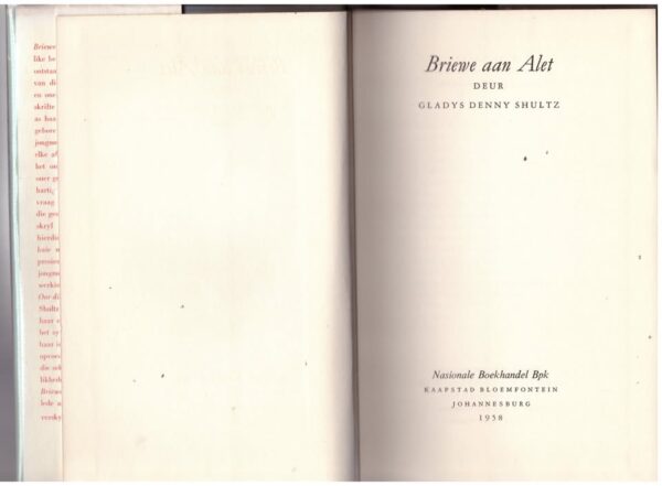 Briewe aan Alet4 Briewe Aan Alet — Gladys Denny Shultz secondhand book